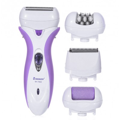 SHINON Battery Operated Lady Shaver Electric Shaver Epilator Remove Body Hair