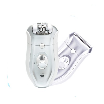 Multi-functional 2 IN 1 Lady Epilator and Shaver Rechargeable Cordless Use