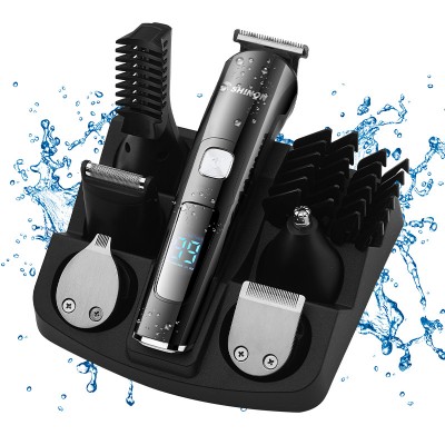 SHINON Multi-functional Grooming Kit for Men Professional Hair Clipper LED Screen Display with USB Charge